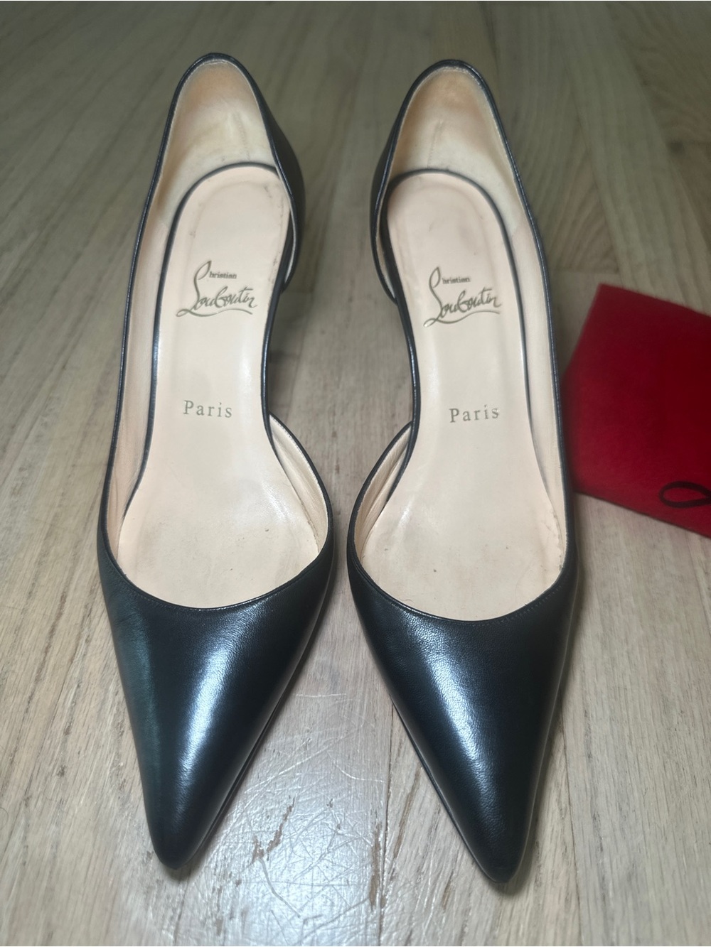 Christian Louboutin Black Pointed Toe Classic Pumps